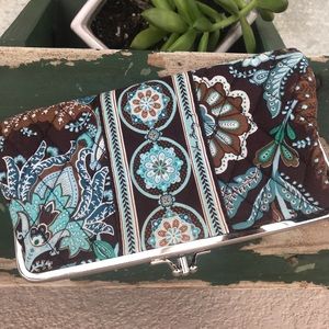 Vera Bradley JAVA BLUE Clasp Wallet